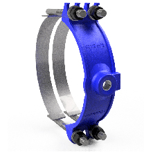 3417DI-PE Ductile Iron Saddle With Straps